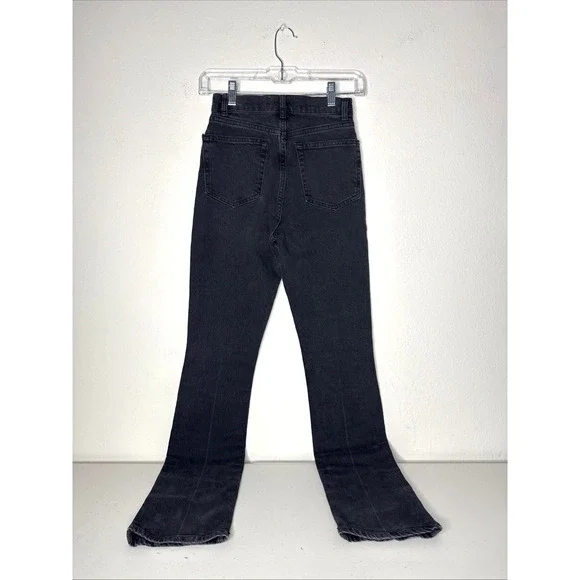Reformation $148 NWT Peyton Size 23 High Rise Boot Cut Cropped Jeans Gray - Picture 5 of 12